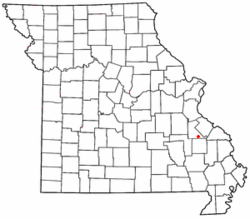 Location of Knob Lick in Missouri