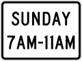 R10-20aP Días y horas (placa) (para utilizar con la serie R10-11) (2 líneas)