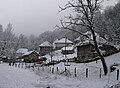 The ethno complex Bebica Luka in winter