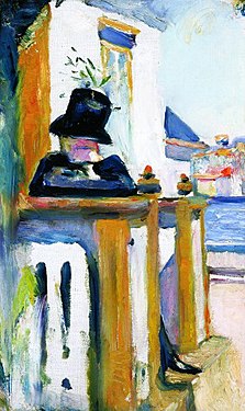 Man on the Veranda (1886), Edvard Munch