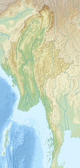 Location of Inya Lake in Burma