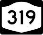 New York State Route 319 marker