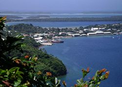 Port of Refuge viewed from Mt. Talau