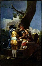 Children in a Chariot by Francisco Goya, 1778
