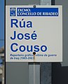 Placa de la Calle José Couso, Ribadeo