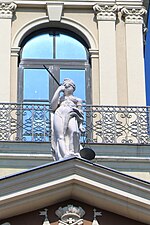 Lady Justice at the rooftop of Riga Town Hall, Latvia