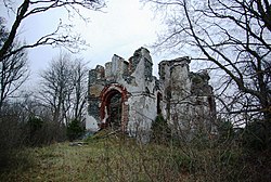 Ruins of the Church of John the Apostle in Iide