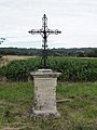 Croix sur la D 18 à hauteur d'Outre, calvaire de la famille Berriot-Milon.