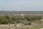 Abandoned courthouse in Stiles (Reagan County)