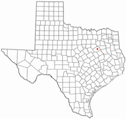 Location of Powell, Texas