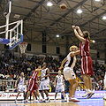 Image 5A three-point field goal by Sara Giauro during the FIBA Europe Cup Women Finals, 2005 in Naples, Italy