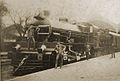 Maquinistas en la estación, c. 1910