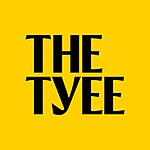 A yellow square with black letters reading "The Tyee"