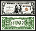 $1 banknote of the Hawaii overprint notes