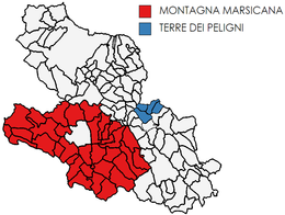 Unione dei comuni Montagna Marsicana – Mappa