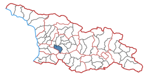 Location of the municipality within Georgia