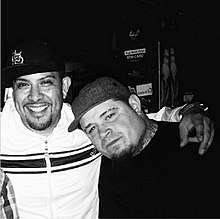 Zilla (left) with Vinnie Paz