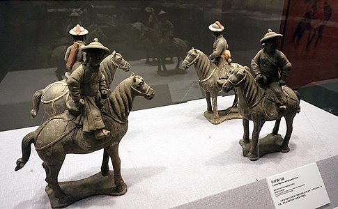 Yuan dynasty Mongol cavalry, from Xi'an, Shaanxi Province, and collected by Xi'an Museum.