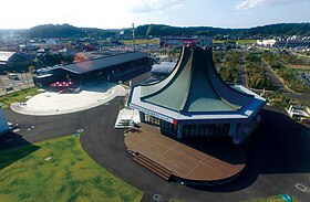 千葉県東金市田間1300-3　道の駅みのりの郷東金上空からの画像（みのり1号による撮影）