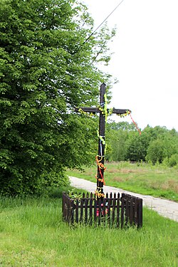 Wayside cross in Okrąglica (2012)
