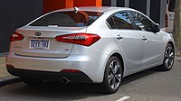 2015 Kia Cerato SLi sedan with upgraded trim and lights