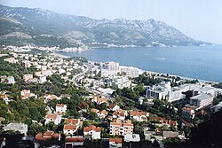 Bečići as it seen from ستینیه — بودوا road