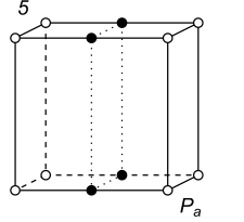 Black-white (antisymmetric) 3D Bravais Lattice number 5 (Monoclinic system)