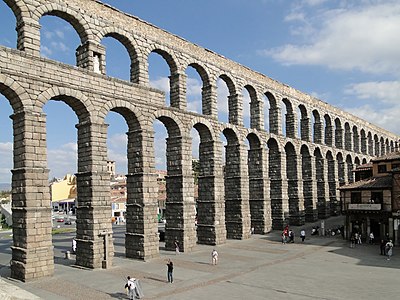 Aqueduct of Segovia, by Bgag