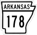 State Road 178 marker