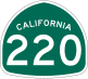 State Route 220 marker