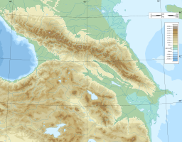 Location of the lake in Armenia