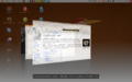 Ubuntu 8.04 Hardy Heron esegue Shift Switcher di Compiz in modalità Flip.
