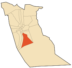 Location of El Ogla commune within El Oued Province
