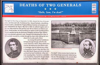 Civil War Trails – Deaths of Two Generals