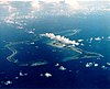An aerial photograph of Diego Garcia