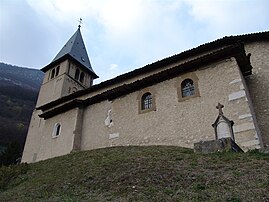 L'église de Proveysieux.