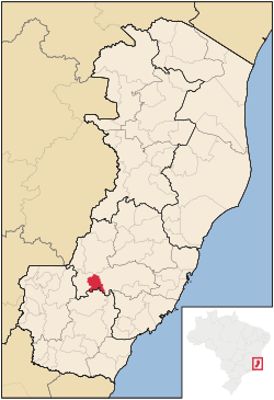 Location in Espírito Santo state