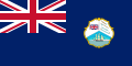 Drapeau du Honduras britannique (1919-1981; un drapeau similaire fut utilisé de 1870 à 1919)