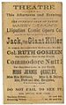 A playbill for Jack the Giant Killer
