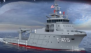 Artist's rendering of USNS Navajo (T-ATS-6), a rescue and salvage ship and lead ship of her class, some of which are currently on order