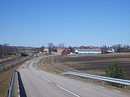 Vy mot Heberg där tingshuset låg.