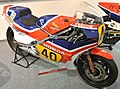 The Honda NS500, ridden by Freddie Spencer in the 1982 season on display.