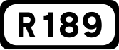 R189 road shield}}