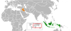 Location map for Indonesia and Iraq.