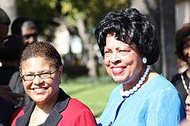 Karen Bass and Diane Watson