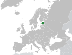 Location of Estonia