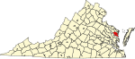 State map highlighting Lancaster County