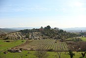 Marnes grises de l'Aptien entre Roussillon et Saint-Saturnin-d'Apt