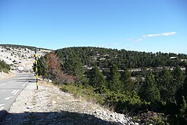 Vue sur le chalet Reynard de plus haut.