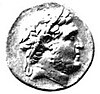 An ancient Greek coin portraying Nabis of Sparta (reign 207-192 BC)